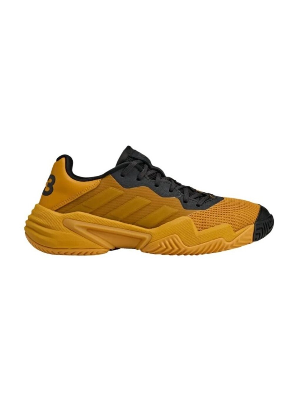 adidas Y-3 Barricade 13 Size 7.5 Women Tennis Shoes Orange Grey Black JP9843 NEW